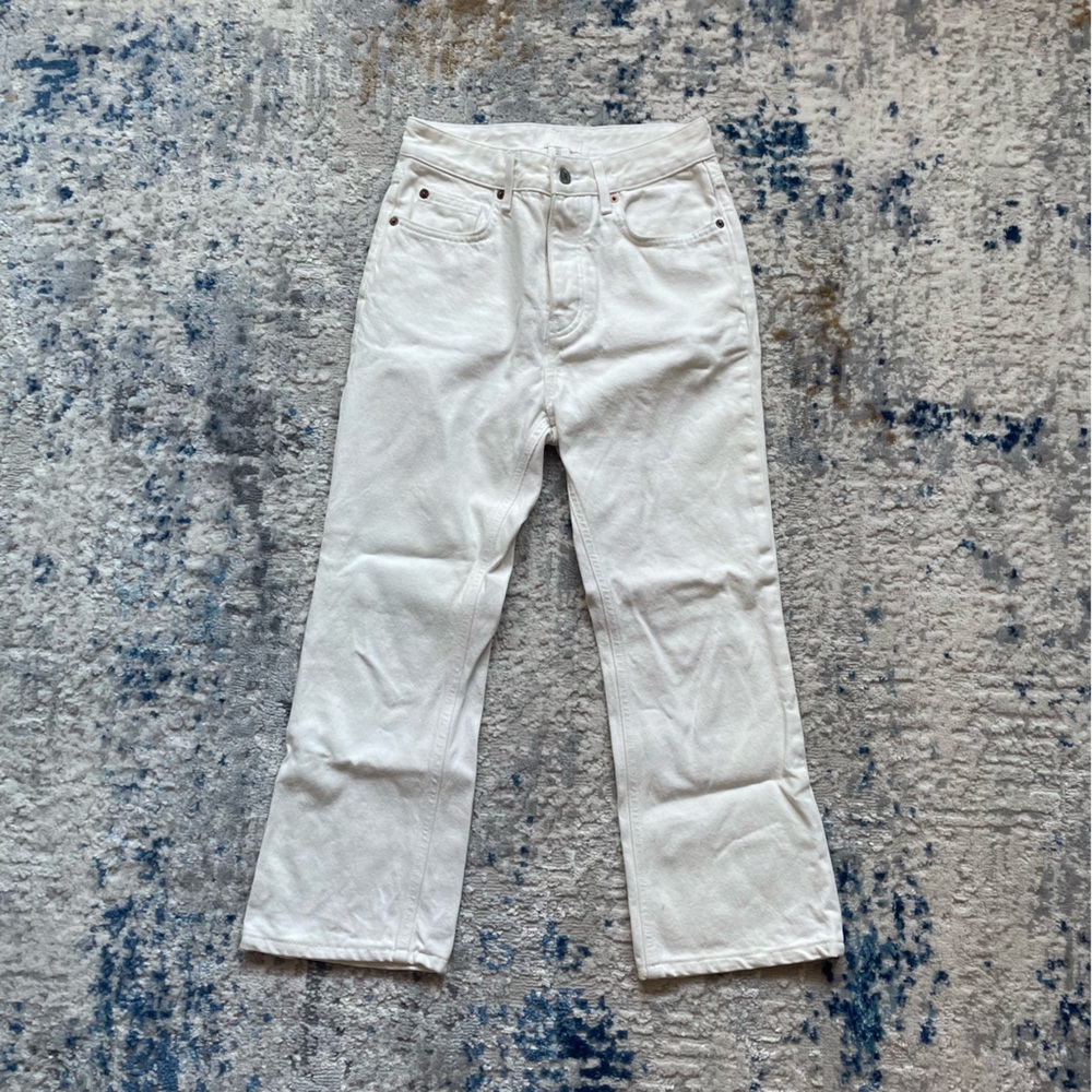 White Denim Mom Loose Fit Ultra High Jeans Size 2
